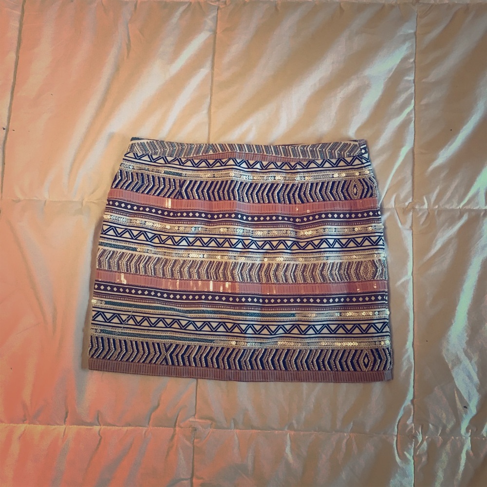 Beaded Mini Skirt